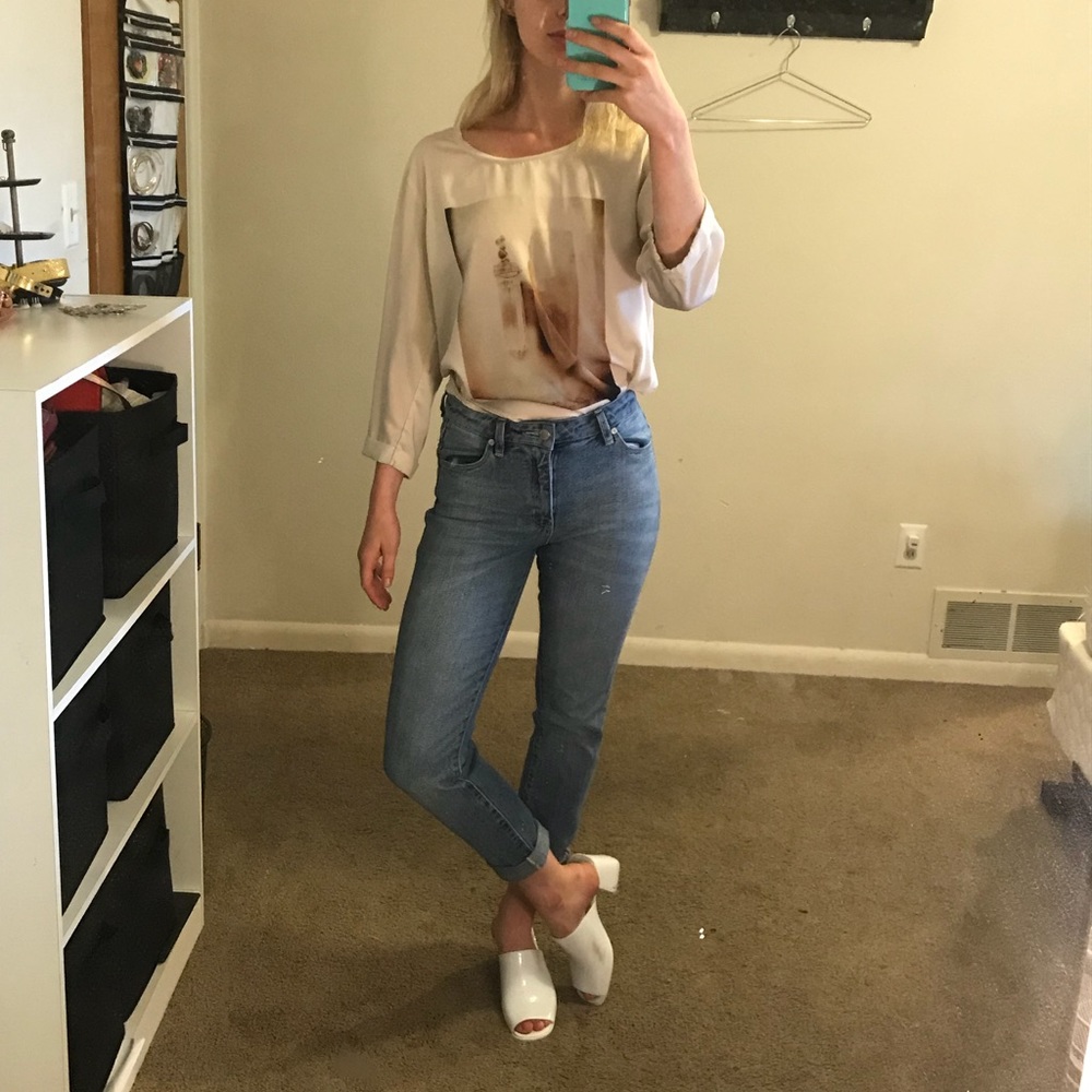 Cream Maison Scotch (Scotch & Soda) blouse